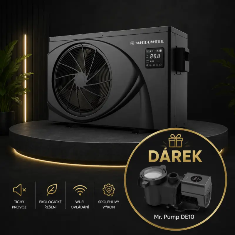 Bazénové tepelné čerpadlo HP 900 BLACK Inverter 9kW Nová Kolekce