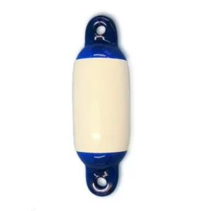 Dokud Zásoby Vydrží Fendr Majoni Mini bílý s modrými konci, průměr 9 cm, délka 30 cm