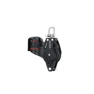 Horká Nabídka Jednoduchá kladka Master 50 mm s otočným šeklem, závěsem a zásekem pro lano 10 mm