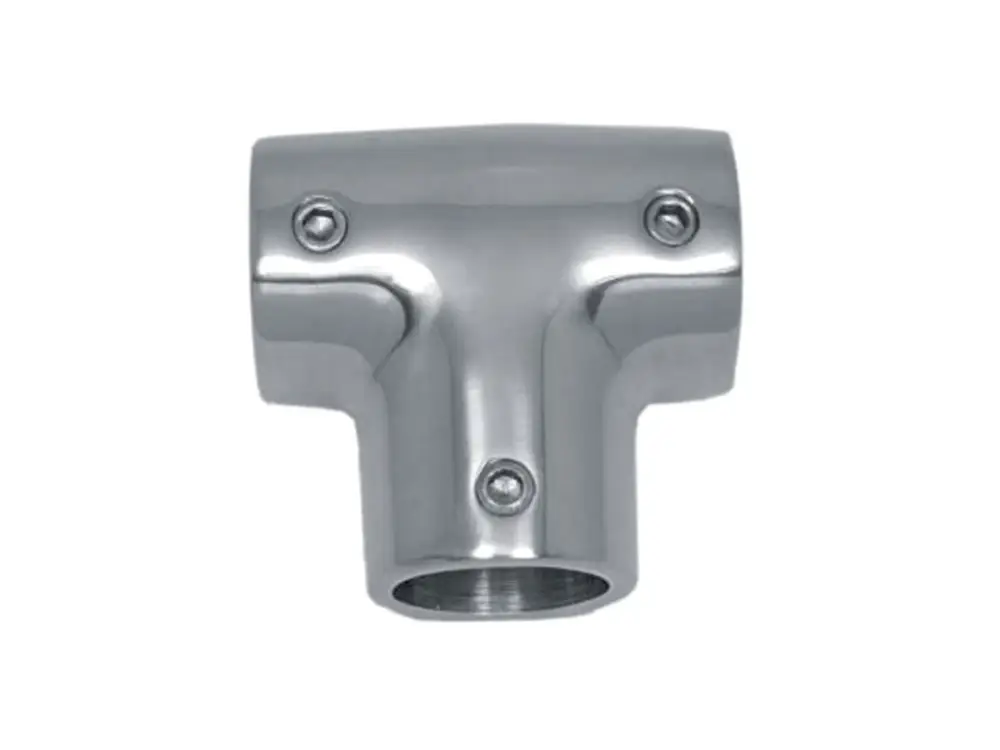 Pouze Dnes Kované nerezové téčko 90° pro trubku 22 mm