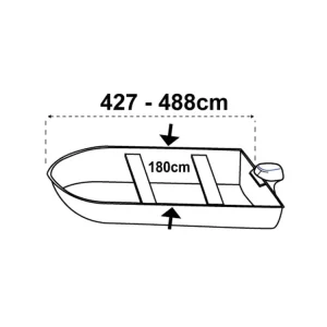 Nejprodávanější Krycí plachta pro lodě bez konzole délky 427 až 488 cm