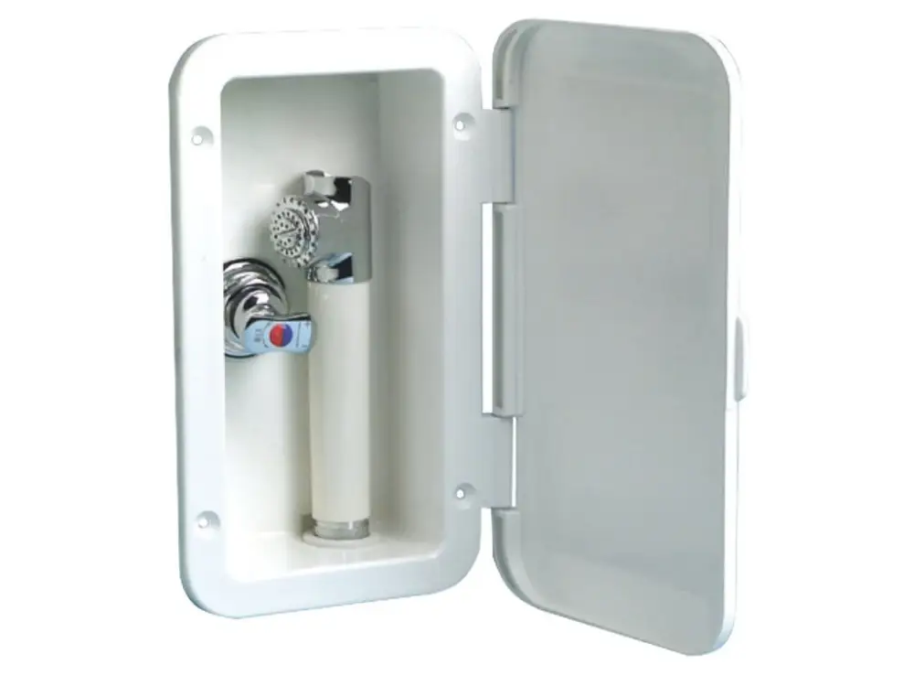 Set sprchy pro teplou a studenou vodu s hlavicí Mizar a PVC hadicí 2,5 m pro vertikální montáž Originální