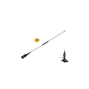 Finální Výprodej VHF sklolaminátová anténa Supergain Target k radiostanicím pro motorové lodě a jachty s integrovaným plastovým jednokloubovým držákem, délka 53 cm