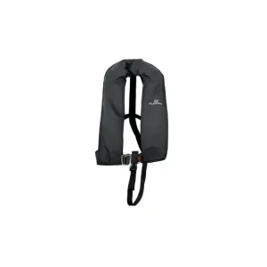 Automatická samonafukovací vesta Plastimo Neo Black 165 s přípravou pro harness a pásem mezi nohy Originální