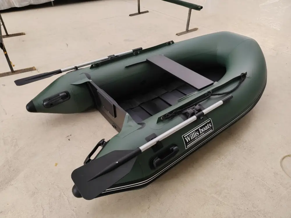 Nafukovací člun Willis boats RY-BD240 v zelené barvě s laťkovou podlahou Cenový Hit