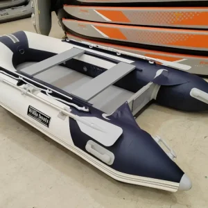Levný Nafukovací člun Willis boats RY-BD300 v bílo-modré barvě s nafukovací podlahou