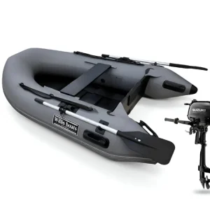 Komplet člunu Willis boats RY-BD240 v šedé barvě s laťkovou podlahou a motoru Suzuki DF2.5 S Super Cena