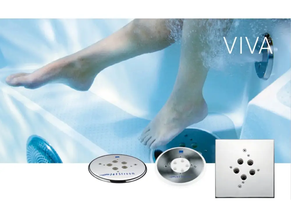 Hydromasážní systém VIVA Doplňková sada dílů s čerpadlem 3,5 kW / 400V, kruhový kryt, nerezová ocel Výhodná Nabídka