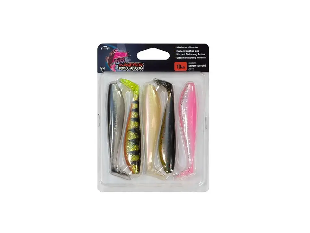 Fox Rage Gumová Nástraha Ultra UV Zander Pro Shads Mixed Colours Značkový