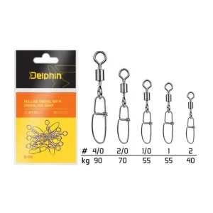 Oblíbený Delphin Karabinka S Obratlíkem Rolling Swivel With Crosslock Snap 5ks