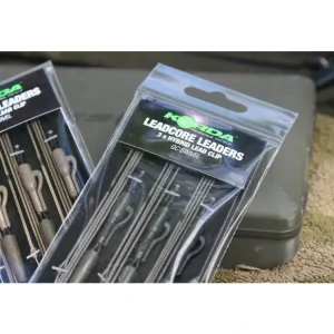 Korda Hotové Montáže Leadcore Leaders - Hybrid Lead Clip QC Swivel 3ks Originální