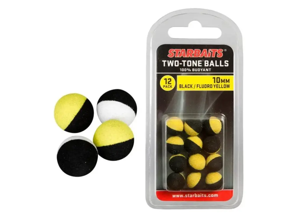 Výhodná Nabídka Starbaits Plovoucí Kulička Two Tones Balls 14mm oranžová/žlutá - 6ks