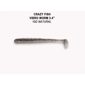 Crazy Fish Gumová Nástraha Vibro Worm 8,5cm 5 Ks Vysoce Kvalitní