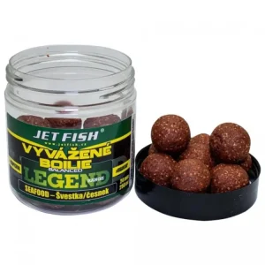 Jet Fish Vyvážené Boilie Legend Range Seafood Švestka Česnek 250ml Víkendová Akce