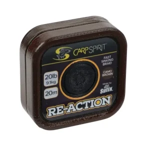 Carp Spirit Šňůrka Re-action Braid Camo Brown 20m Levný