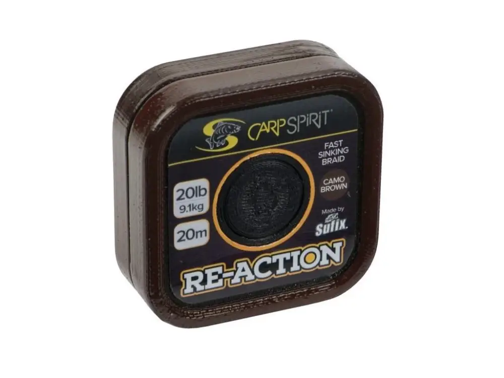 Carp Spirit Šňůrka Re-action Braid Camo Brown 20m Levný