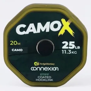 RidgeMonkey: Šňůrka Connexion CamoX Soft Coated Hooklink20m Hit Sezóny