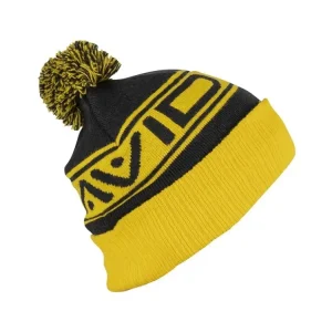 Avid Carp Čepice Bobble Hat Black & Yellow Hit Sezóny