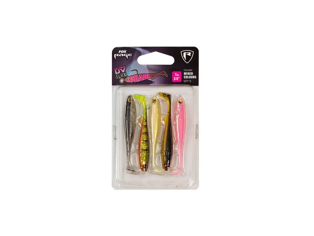 Jen Po Omezenou Doba Fox Rage Gumová Nástraha Slick Shad Mixed Colour 5ks