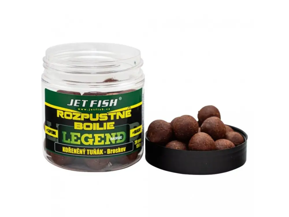 Odeslání Ihned Jet Fish Rozpustné BoilieKořeněný Tuňák + Broskev 250ml