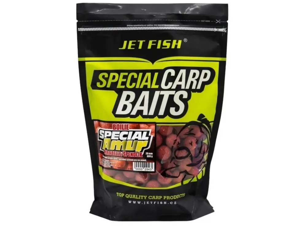 Super Cena Jet Fish Boilie Special Amur Mirabelle Špendlík 800g