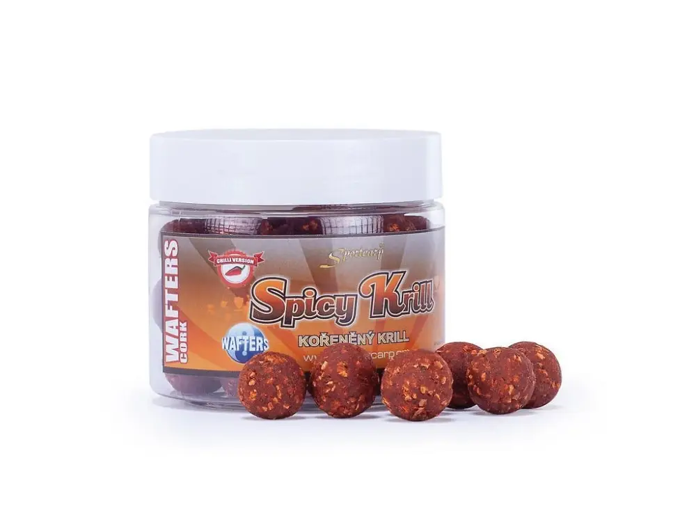 Sleva Sportcarp Neutrálně Vyvážené Nástrahy Wafters Cork Spicy Krill 300ml