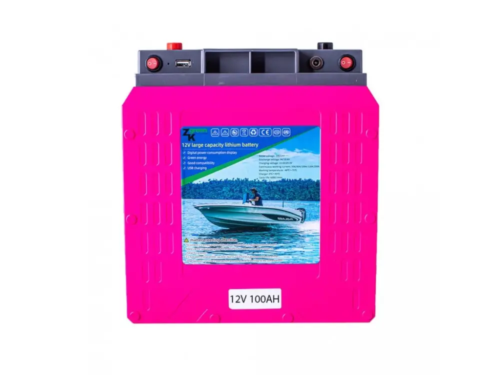 Přímo Od Výrobce ZK Green Lithiová Baterie 12V/100Ah + Nabíječka 10A