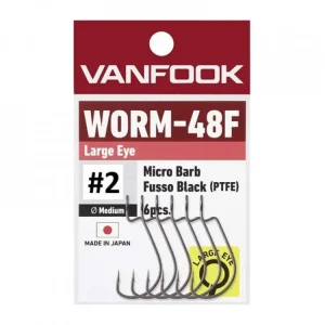 Pouze Dnes Vanfook Háčky Worm 48F Big Eye