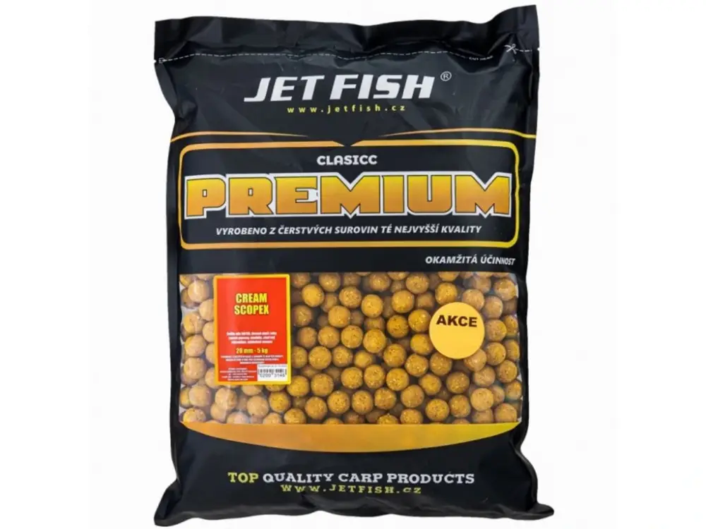 Jet Fish Boilie Premium Classic Cream / Scopex Výhodná Nabídka