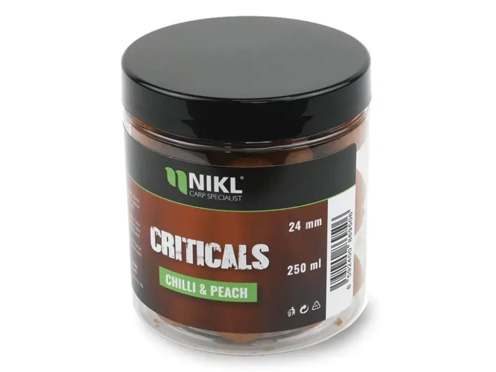 Nikl Criticals Boilie Chilli & Peach 150 g Značkový