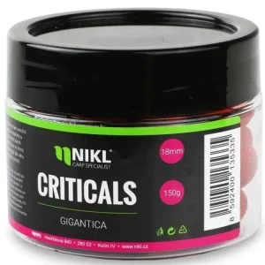 Aktuální Nikl Boilie Criticals Gigantica 150g