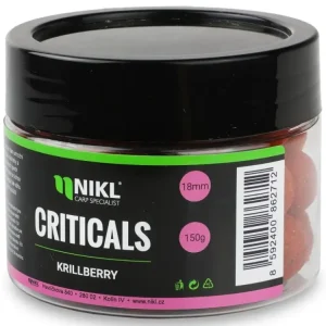 Časově Omezené Nikl Boilie Criticals KrillBerry 150g