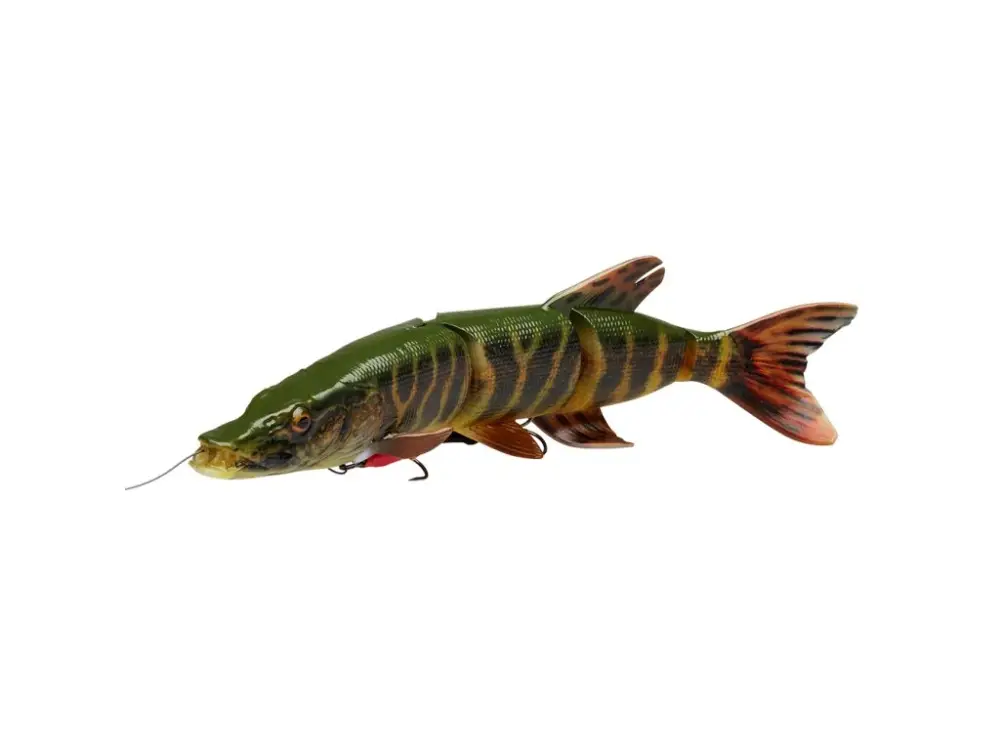 Akce Savage Gear Gumová Nástraha 4D Line Thru Pike Striped Pike 25cm 105g