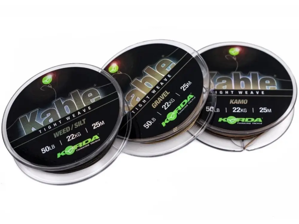 Korda Olověná Šňůra Kable Tight Weave 7m Finální Výprodej