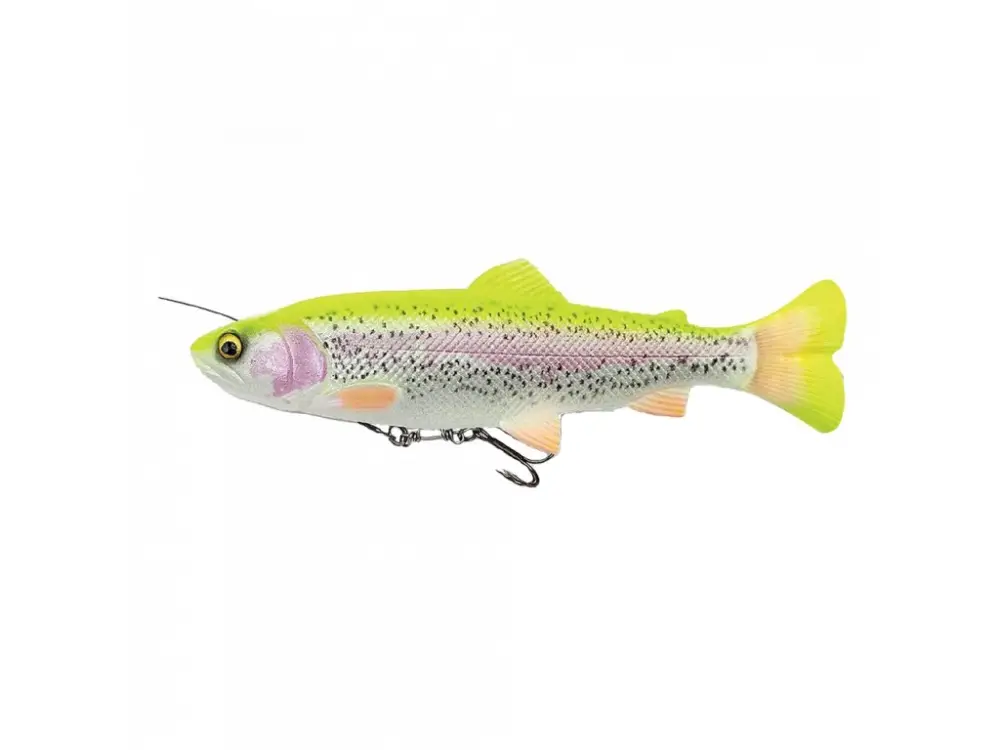 Poslední Šance Savage Gear Gumová Nástraha 4D Linethru Pulsetail Trout Slow Sink Lemon Trout