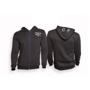 Crazy Fish Mikina Fleece ?oodie Crazy Fish Cotton Black Levný