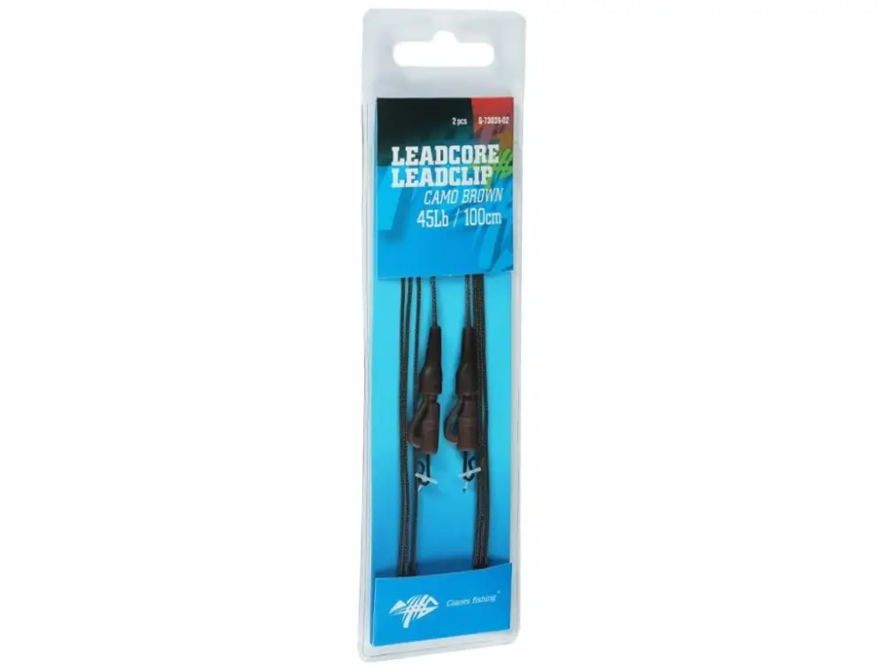 Hit Sezóny Giants Fishing Montáž s Olověnou Šňůrkou Leadcore 45lb Leadclip 100cm 2ks