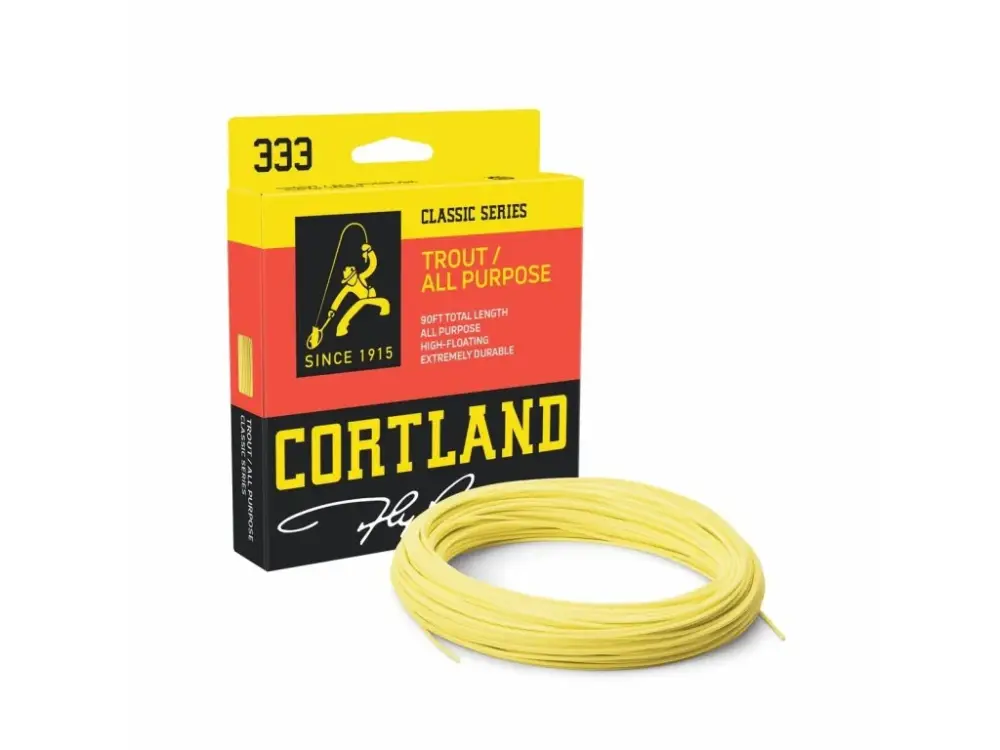Cortland Muškařská Šňůra 333 Classic Trout All Purpose Yellow Fresh WF 90ft Sezónní Sleva