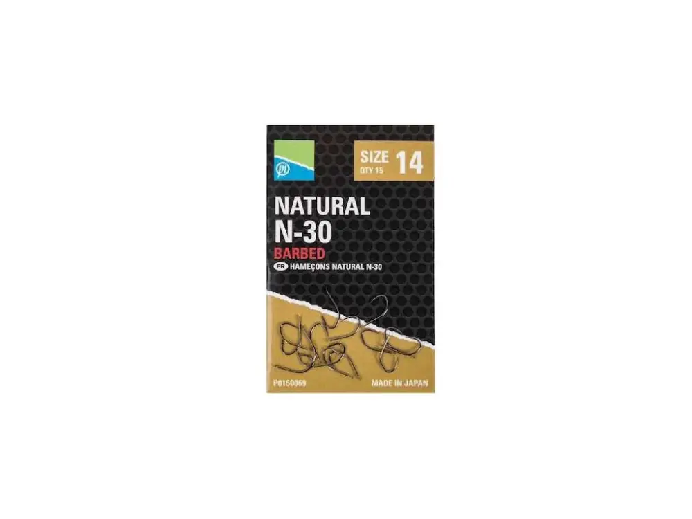 Preston Háčky Natural N-30 Hooks 15ks Kup Teď