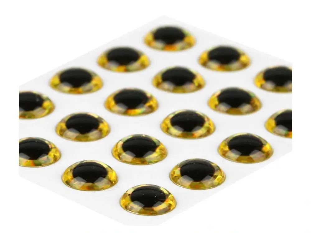 Sybai Epoxidové Oči 3D Epoxy Fish Eyes Holographic Gold Horká Nabídka