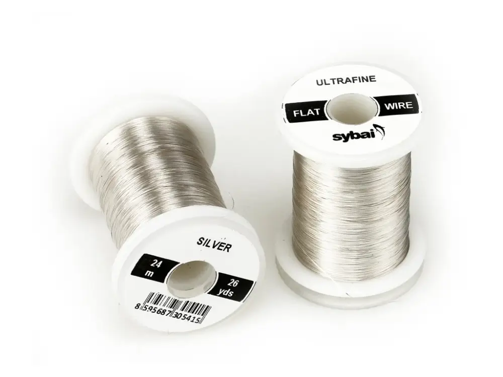 Značkový Sybai Drátek Flat Colour Wire Ultrafine Silver