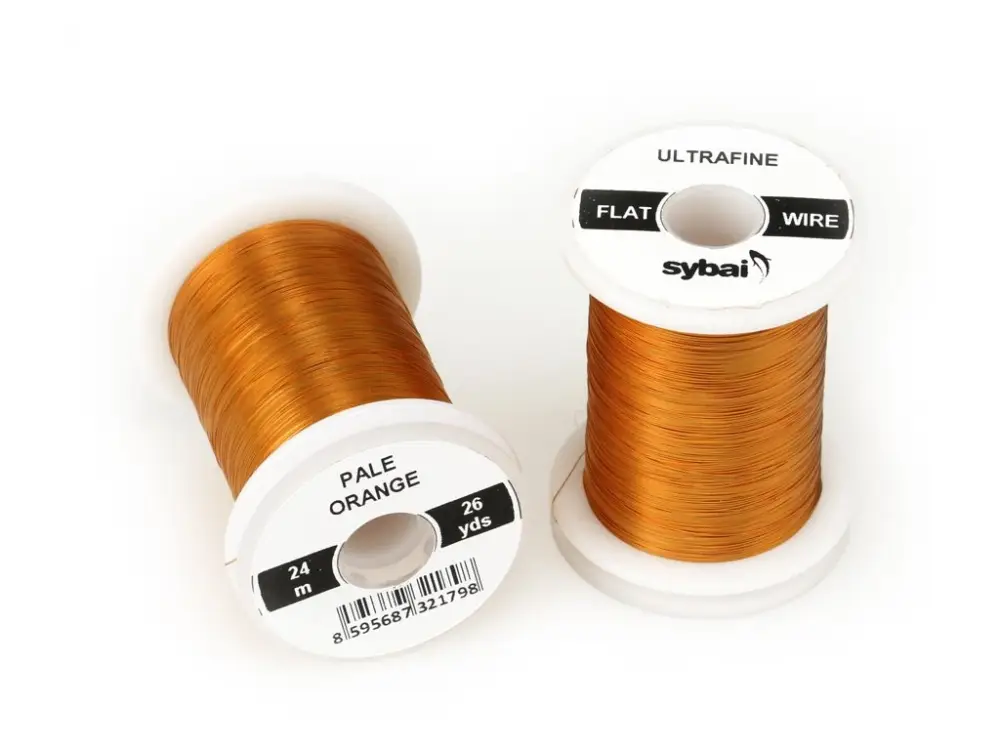 Super Cena Sybai Drátek Flat Colour Wire Ultrafine Pale Orange