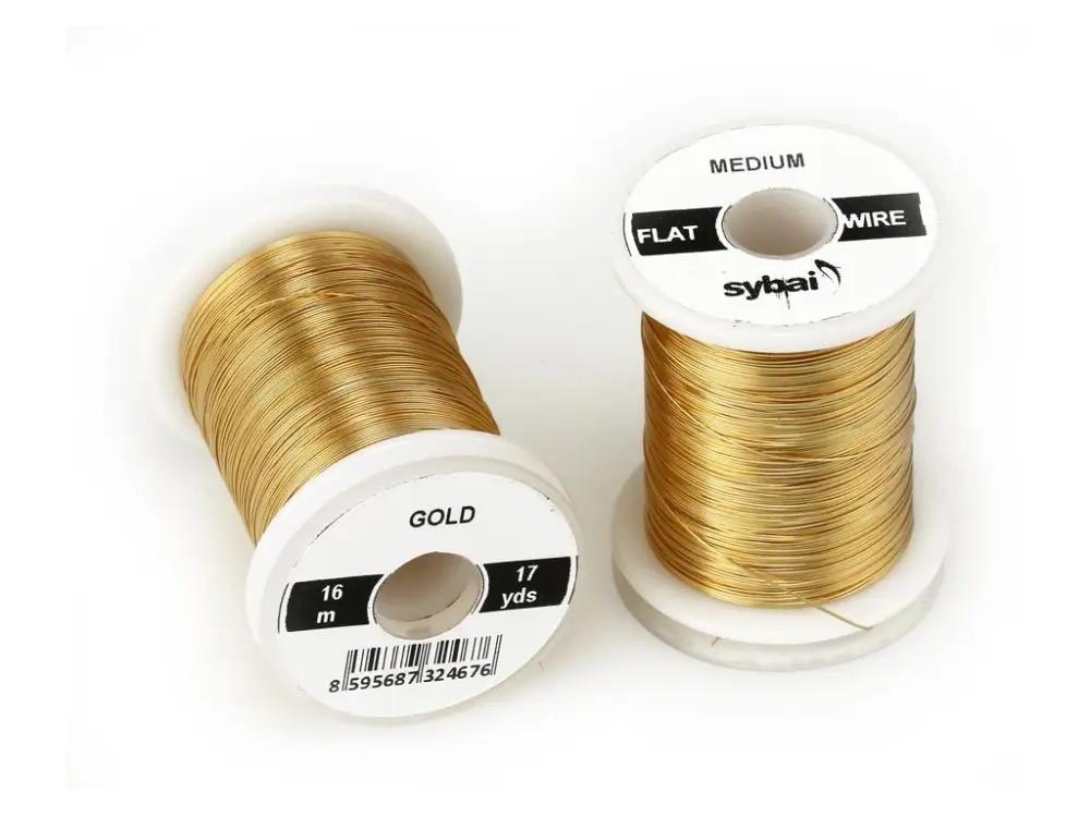 Oblíbený Sybai Drátek Flat Colour Wire Medium Gold