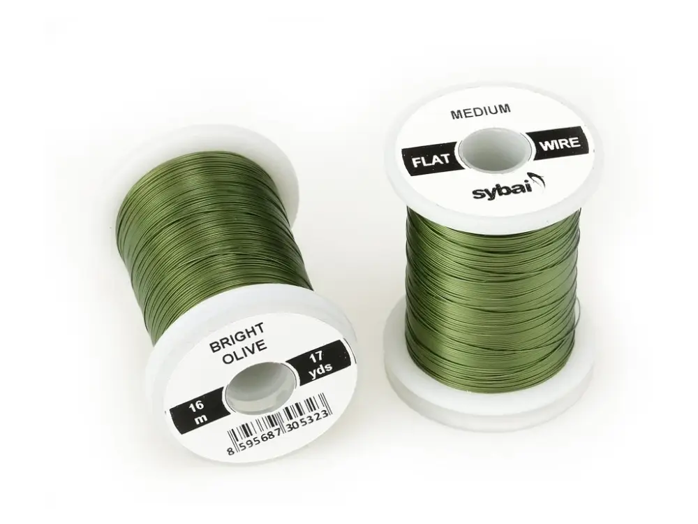 Sleva Sybai Drátek Flat Colour Wire Medium Bright Olive