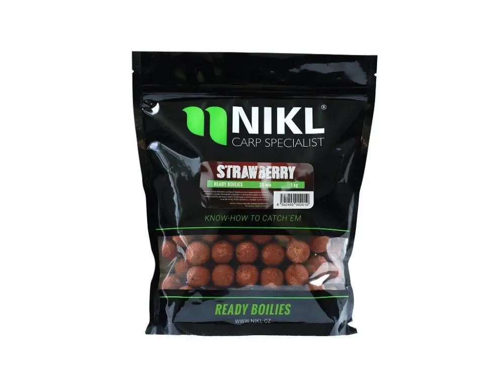 Oblíbený Nikl Ready Boilie Strawberry