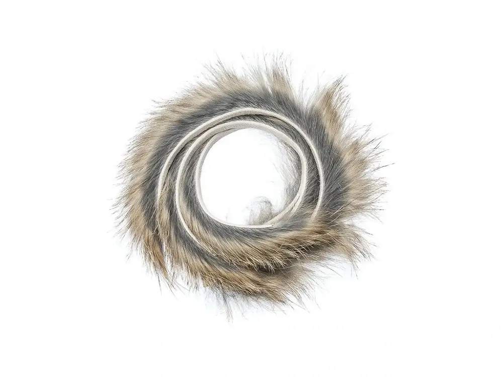 Výhodná Nabídka Hends Proužky Králičí Kůže Zonker Strips Rabbit 4mm Nature Brown Grizzled