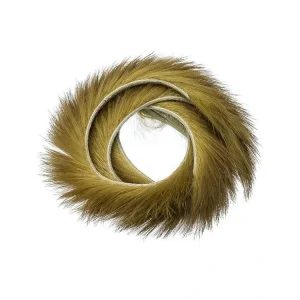 Hends Proužky Králičí Kůže Zonker Strips Rabbit 4mm Brown Olive Originální