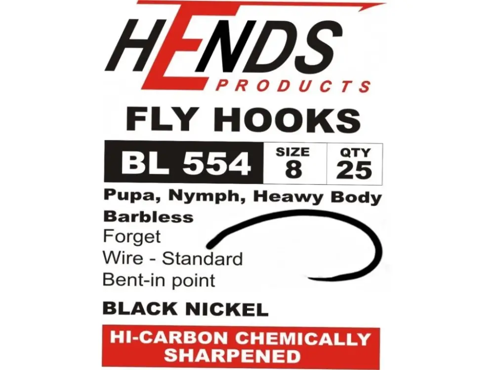 Značkový Hends Háčky Hooks BL 554 Black Nickel