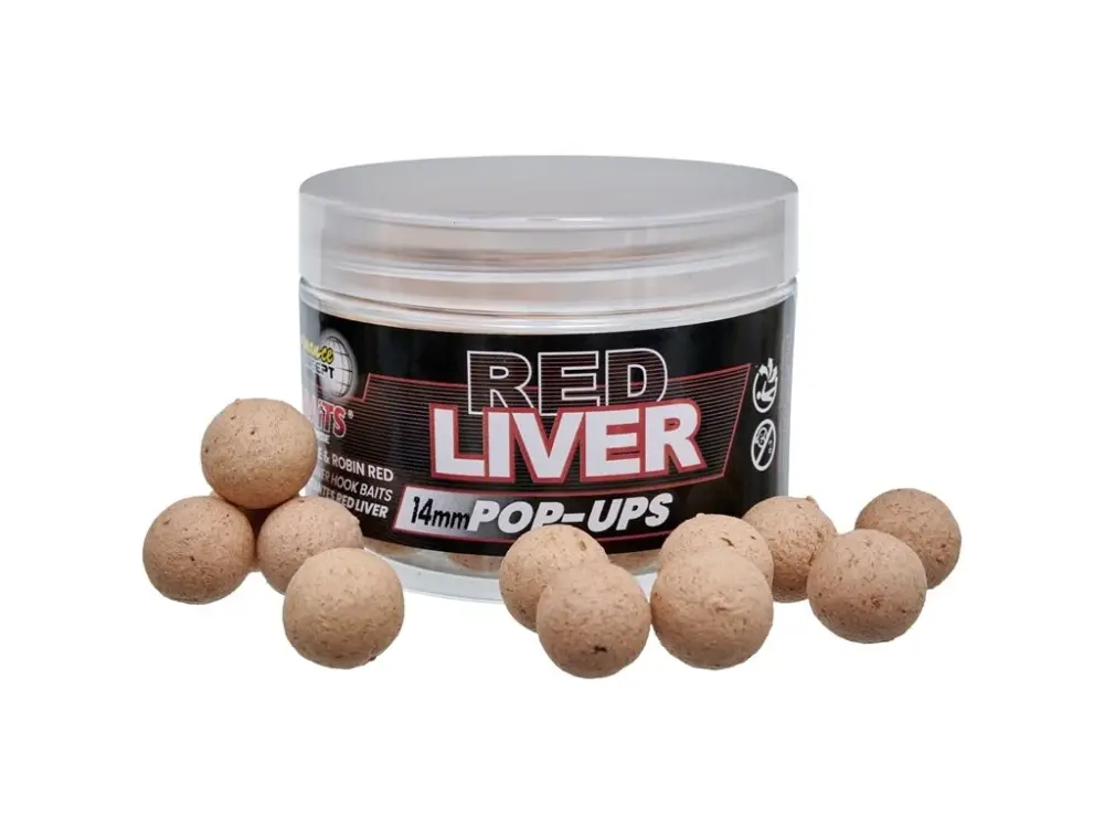 Starbaits Plovoucí Boilies POP UP Red Liver Víkendová Akce