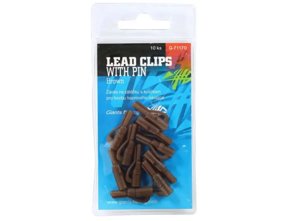 Giants Fishing Závěs Na Boční Olovo Standard Lead Clip Brown 10ks Objednat Nyní